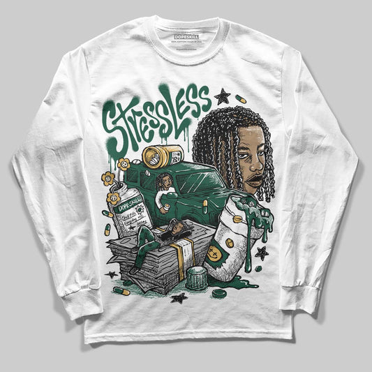 Jordan 1 High OG “Fir” (Pro Green) DopeSkill Long Sleeve T-Shirt Stressless Graphic Streetwear - White