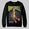 Jordan 13 Retro Bright Cactus DopeSkill Sweatshirt The Mouth With No Droughts Graphic Streetwear - Black