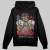 Grey Sneakers DopeSkill Hoodie All Hustle No Luck Graphic Streetwear - Black