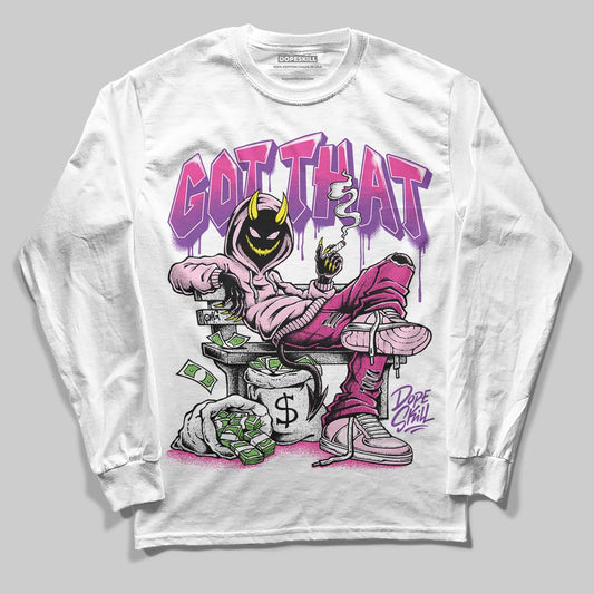 Pink Sneakers DopeSkill Long Sleeve T-Shirt Got That Graphic Streetwear - White 