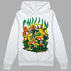 Green Sneakers DopeSkill Hoodie Sweatshirt Chillin Graphic Streetwear - White 