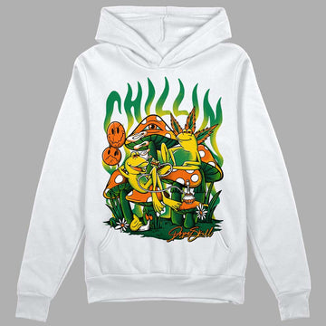 Green Sneakers DopeSkill Hoodie Sweatshirt Chillin Graphic Streetwear - White 