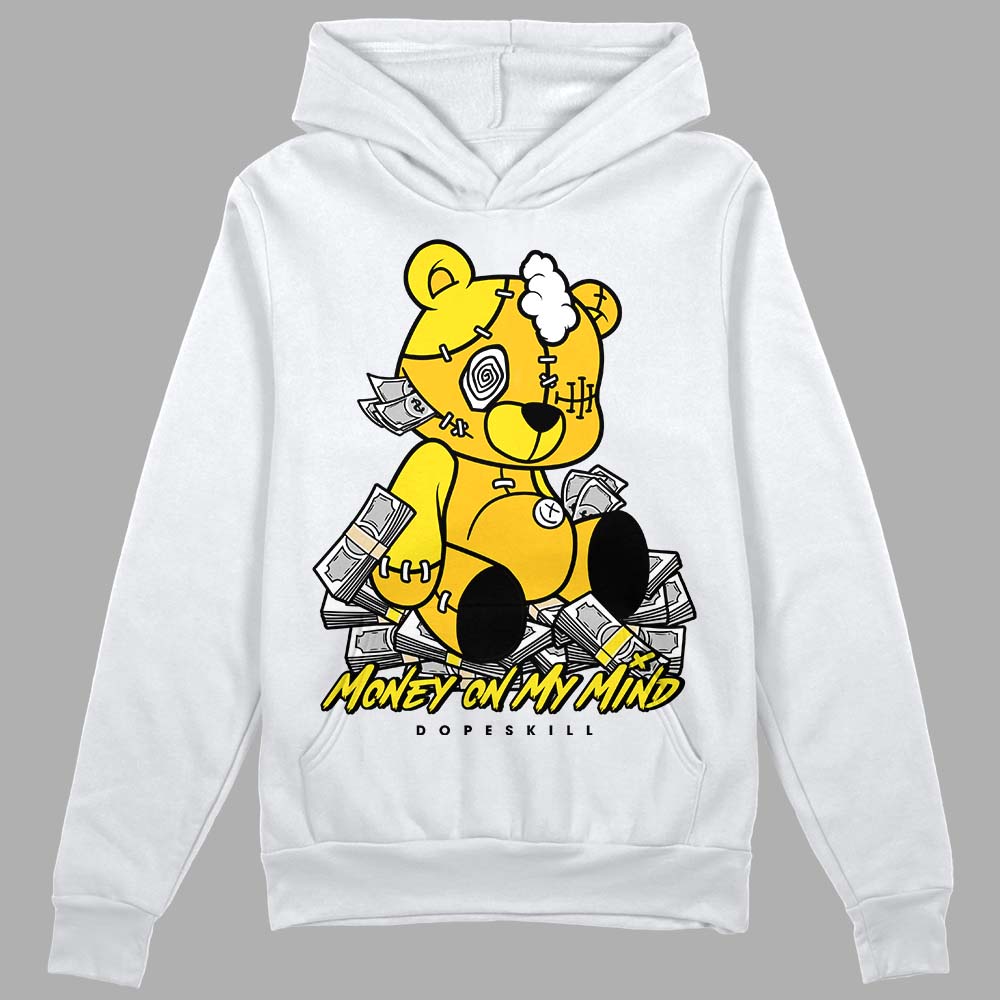 Jordan 4 Retro “Vivid Sulfur” DopeSkill Hoodie Sweatshirt MOMM Bear Graphic Streetwear - White 