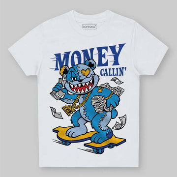 Royal Blue Sneakers DopeSkill Toddler Kids T-shirt Money Callin' Graphic Streetwear - White