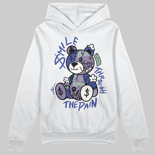 Jordan 1 Retro Low OG Zion Williamson Voodoo Alternate DopeSkill Hoodie Sweatshirt Smile Through The Pain Graphic Streetwear - White
