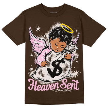 Jordan 11 Retro Neapolitan DopeSkill Velvet Brown T-Shirt Heaven Sent Graphic Streetwear