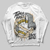 Jordan 5 Retro Reverse Metallic DopeSkill Long Sleeve T-Shirt Takin No L's Graphic Streetwear - White