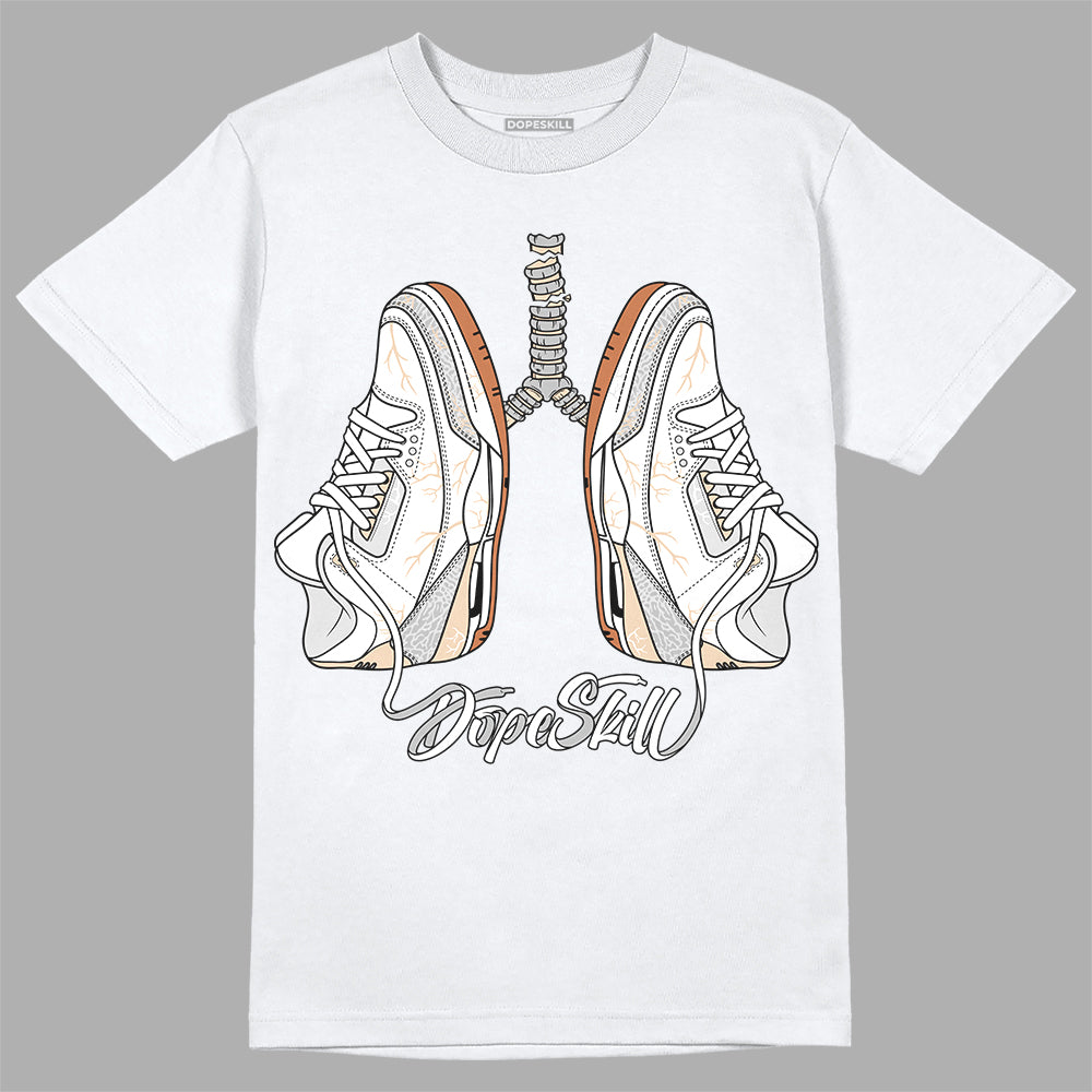 Jordan 3 Craft “Ivory” DopeSkill T-Shirt Breathe Graphic Streetwear - White 