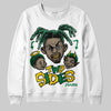 Green Sneakers DopeSkill Sweatshirt Two Sides Graphic Streetwear - White