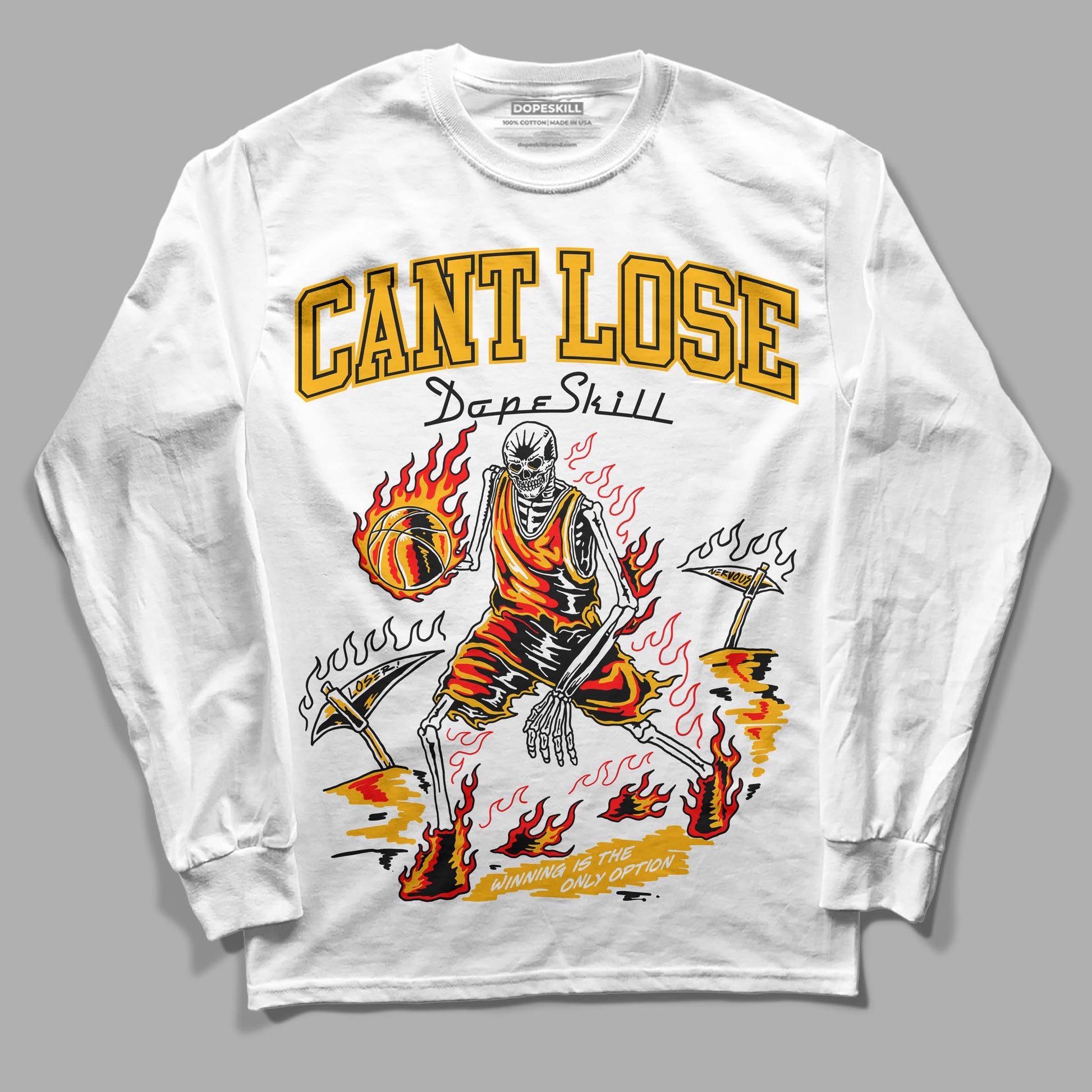 Dunk Low Championship Goldenrod (2021) DopeSkill Long Sleeve T-Shirt Cant Lose Graphic Streetwear - White