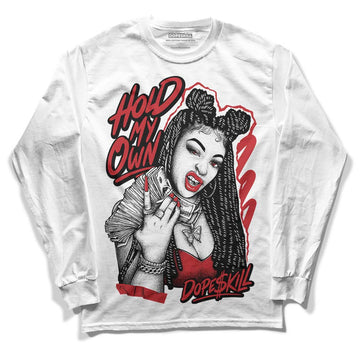 Jordan 12 “Red Taxi” DopeSkill Long Sleeve T-Shirt New H.M.O Graphic Streetwear - White