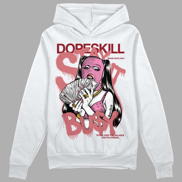 Valentine's Day Collection DopeSkill Hoodie Sweatshirt Stay It Busy Graphic Streetwear - White 