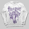 PURPLE Sneakers DopeSkill Long Sleeve T-Shirt Stack Paper Graphic Streetwear - White