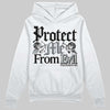 Jordan 4 “Fear” DopeSkill Hoodie Sweatshirt Protect Me From Evil Graphic Streetwear - White