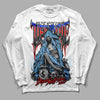 Travis Scott x Jordan 4 Retro 'Cactus Jack' DopeSkill Long Sleeve T-Shirt Life or Die Graphic Streetwear - White