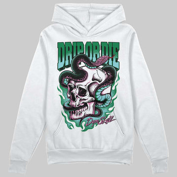 Green Sneakers DopeSkill Hoodie Drip or Die Graphic Streetwear - White