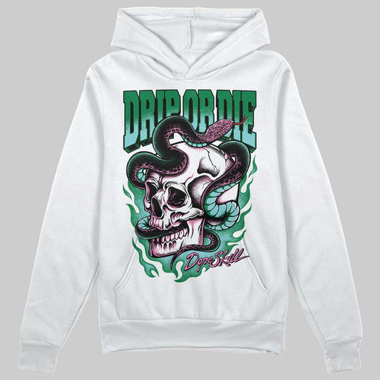 Green Sneakers DopeSkill Hoodie Drip or Die Graphic Streetwear - White