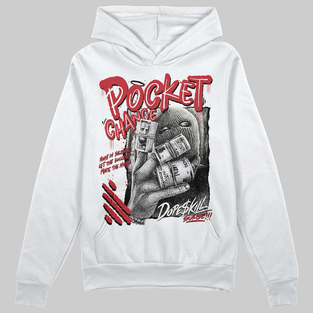 Jordan 4 “Flight Club” DopeSkill Hoodie Sweatshirt Pocket Change Graphic Streetwear - White