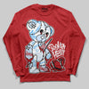 Jordan 11 Retro Cherry DopeSkill Varsity Red Long Sleeve T-Shirt Broken Heart Graphic Streetwear