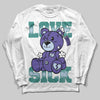 Jordan 5 OG “Grape” DopeSkill Long Sleeve T-Shirt Love Sick Graphic Streetwear - White