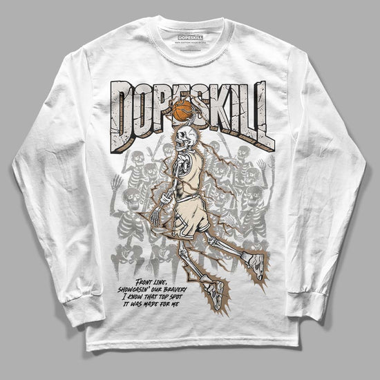 Jordan 5 SE “Sail” DopeSkill Long Sleeve T-Shirt Thunder Dunk Graphic Streetwear - White