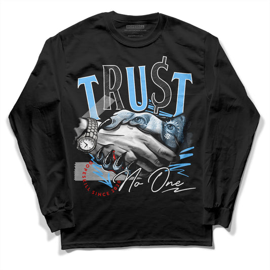 Travis Scott x Jordan 4 Retro 'Cactus Jack' DopeSkill Long Sleeve T-Shirt Trust No One Graphic Streetwear - Black 