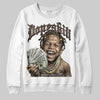 A Ma Maniére x Air Jordan 4 “Dark Mocha” DopeSkill Sweatshirt Money Loves Me Graphic Streetwear - White