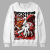 Jordan 1 Retro High OG "Satin Bred" DopeSkill Sweatshirt Resist Graphic Streetwear - White