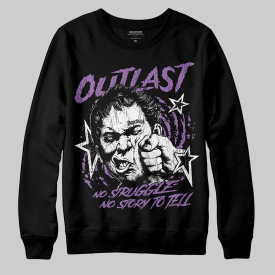 PURPLE Sneakers DopeSkill Sweatshirt Outlast Graphic Streetwear - black