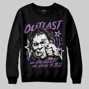 PURPLE Sneakers DopeSkill Sweatshirt Outlast Graphic Streetwear - black