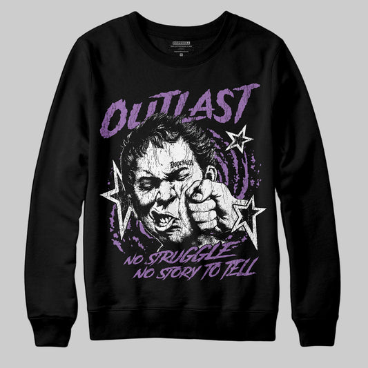 PURPLE Sneakers DopeSkill Sweatshirt Outlast Graphic Streetwear - black