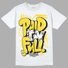 Jordan 4 Tour Yellow Thunder DopeSkill T-Shirt New Paid In Full Graphic Streetwear - White