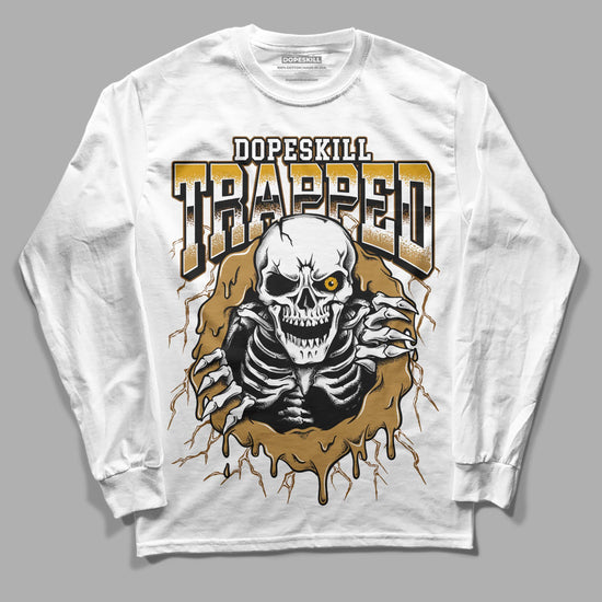 Jordan 13 Wheat 2023 DopeSkill Long Sleeve T-Shirt Trapped Halloween Graphic Streetwear - White