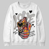 Jordan 4 OG “White Cement” DopeSkill Sweatshirt Love Graphic Streetwear - White