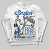 Jordan 1 Low OG “Storm Blue” DopeSkill Long Sleeve T-Shirt Broken Bones Graphic Streetwear - White 