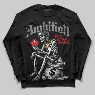 Jordan 4 Bred DopeSkill Long Sleeve T-shirt Ambition Graphic Streetwear - Black