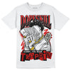 Jordan 3 Retro Fire Red DopeSkill T-Shirt Sorry I've Been Trappin Graphic Streetwear - White 