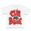 Jordan 4 Retro Red Cement DopeSkill Toddler Kids T-shirt Cute and Boujee Graphic Streetwear  - White