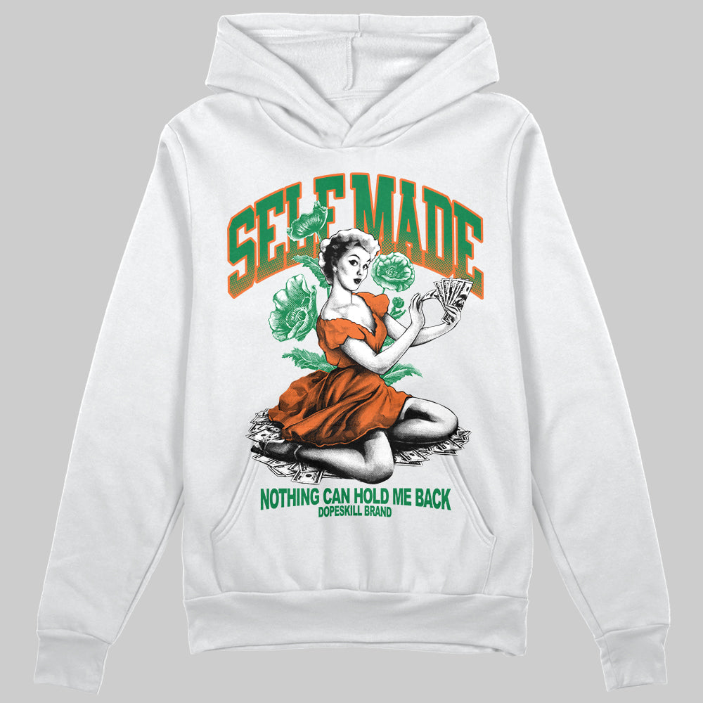 Green Sneakers DopeSkill Hoodie Self Made Graphic Streetwear - White 