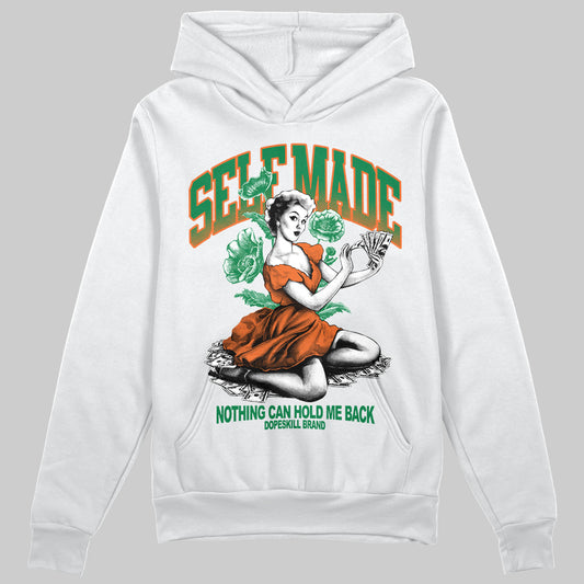 Green Sneakers DopeSkill Hoodie Self Made Graphic Streetwear - White 