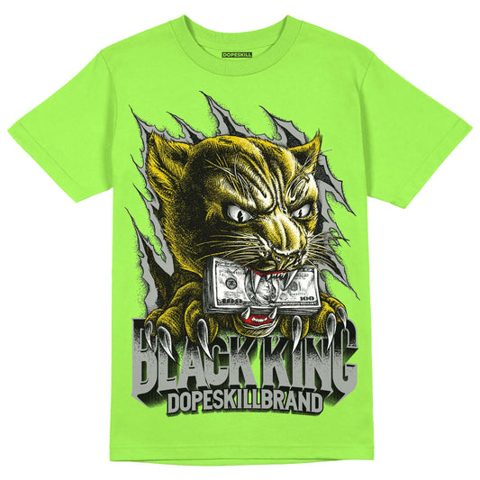 Jordan 5 "Green Bean" DopeSkill Green Bean T-Shirt Black King Graphic Streetwear