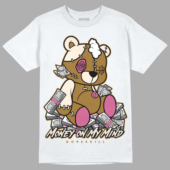 Dunk Low Just Do It “Bronzine/Playful Pink” DopeSkill T-Shirt MOMM Bear Graphic Streetwear - White