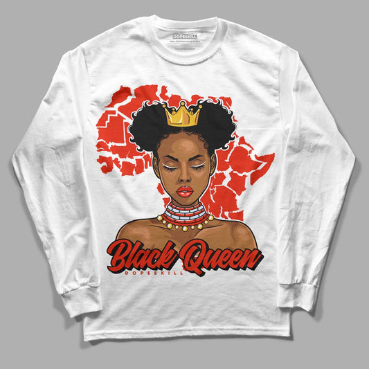 Jordan 6 Retro Toro Bravo DopeSkill Long Sleeve T-Shirt Black Queen Graphic Streetwear - White