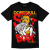 Red Sneakers DopeSkill T-Shirt Stay It Busy Graphic Streetwear - Black 