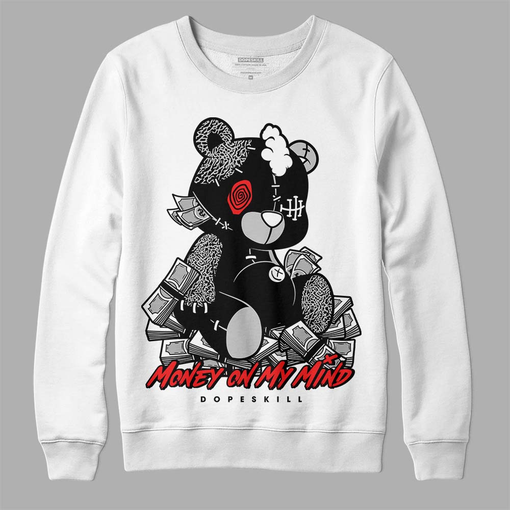 Jordan Spizike Low Bred DopeSkill Sweatshirt MOMM Bear Graphic Streetwear - White 