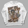 Jordan 3 Retro Palomino DopeSkill Long Sleeve T-Shirt Don't Kill My Vibe Graphic Streetwear - White 