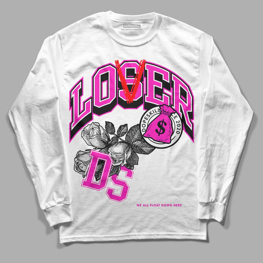 Dunk Low GS “Active Fuchsia” DopeSkill Long Sleeve T-Shirt Loser Lover Graphic Streetwear - White