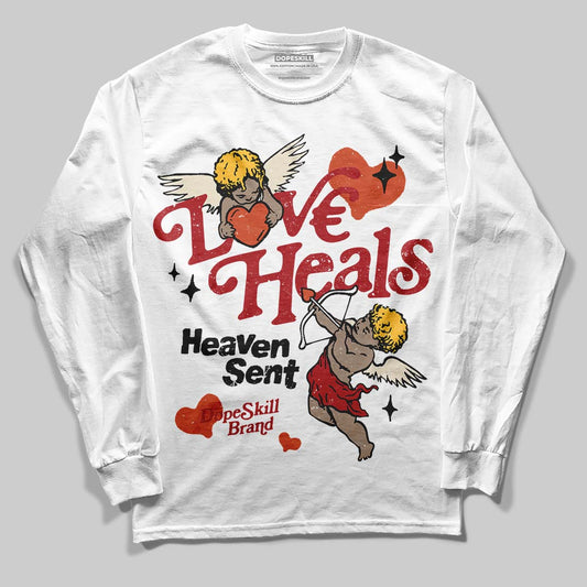 Nigel Sylvester x Air Jordan 4 ‘Brick by Brick’ DopeSkill Long Sleeve T-Shirt New Love Heals Graphic Streetwear - White