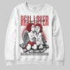 Jordan 5 Retro Fire Red Black Tongue (2025) DopeSkill Sweatshirt Real Lover Graphic Streetwear - White