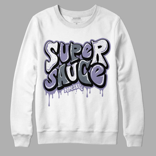 Jordan 5 Retro Low Indigo Haze DopeSkill Sweatshirt Super Sauce Graphic Streetwear - WHite